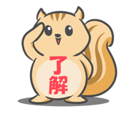 Funny squirrel sticker #5682017