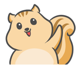 Funny squirrel sticker #5682019
