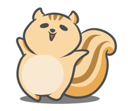 Funny squirrel sticker #5682021
