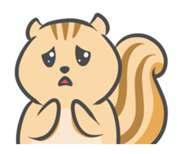 Funny squirrel sticker #5682022