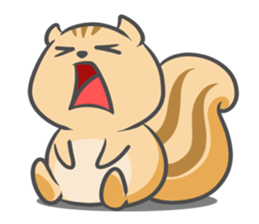 Funny squirrel sticker #5682023