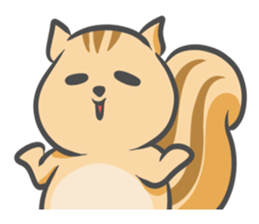 Funny squirrel sticker #5682024