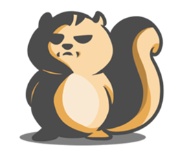 Funny squirrel sticker #5682026