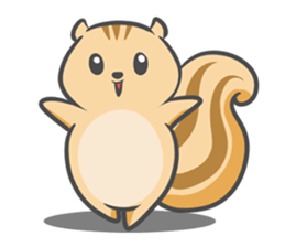 Funny squirrel sticker #5682027