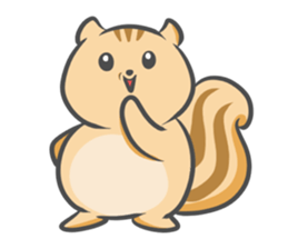 Funny squirrel sticker #5682030