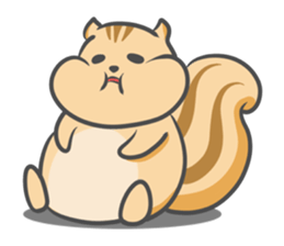 Funny squirrel sticker #5682032