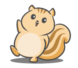 Funny squirrel sticker #5682033