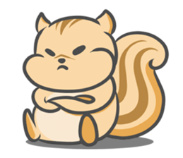 Funny squirrel sticker #5682034