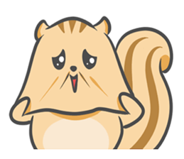 Funny squirrel sticker #5682035