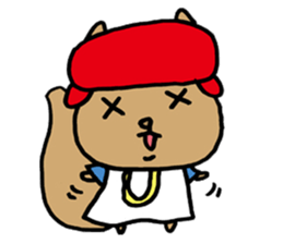 Squirrel Hip Hop West Coast sticker #5683280