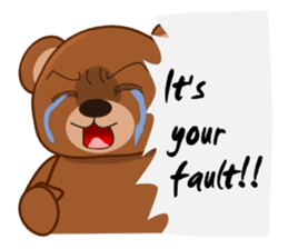 Oh my gah! "MOTE-KUMA" sticker #5684320