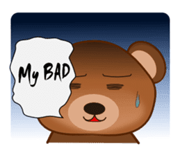 Oh my gah! "MOTE-KUMA" sticker #5684321