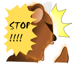 Oh my gah! "MOTE-KUMA" sticker #5684322