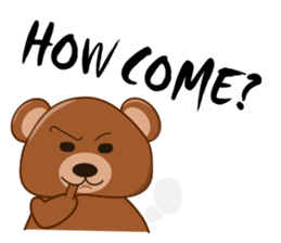 Oh my gah! "MOTE-KUMA" sticker #5684324