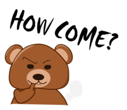 Oh my gah! "MOTE-KUMA" sticker #5684324