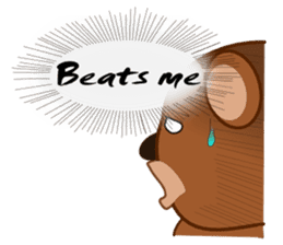 Oh my gah! "MOTE-KUMA" sticker #5684327