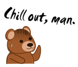 Oh my gah! "MOTE-KUMA" sticker #5684329