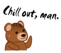 Oh my gah! "MOTE-KUMA" sticker #5684329