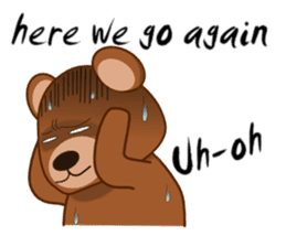 Oh my gah! "MOTE-KUMA" sticker #5684333