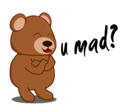 Oh my gah! "MOTE-KUMA" sticker #5684337