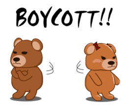 Oh my gah! "MOTE-KUMA" sticker #5684342