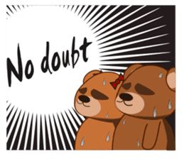 Oh my gah! "MOTE-KUMA" sticker #5684349