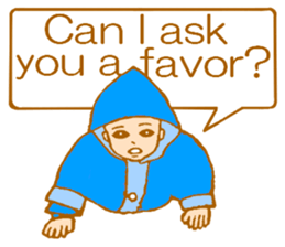 A baby sends a message! (English Ver.) sticker #5684718