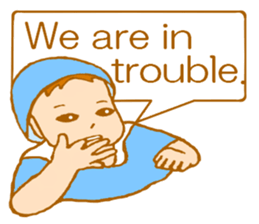 A baby sends a message! (English Ver.) sticker #5684720
