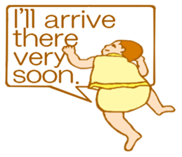 A baby sends a message! (English Ver.) sticker #5684729