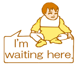 A baby sends a message! (English Ver.) sticker #5684732