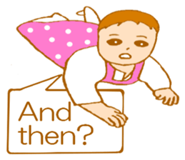 A baby sends a message! (English Ver.) sticker #5684741