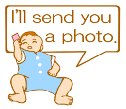 A baby sends a message! (English Ver.) sticker #5684753