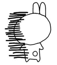 Daily life of the funny rabbit sticker #5685020