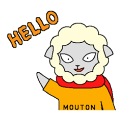 Mouton (Eng) sticker #5685077