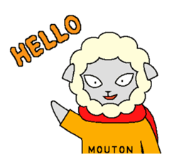 Mouton (Eng) sticker #5685077