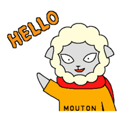 Mouton (Eng) sticker #5685077