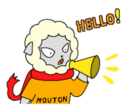 Mouton (Eng) sticker #5685100