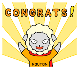 Mouton (Eng) sticker #5685108