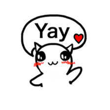 Everyday of cute cat. sticker #5685238