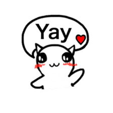 Everyday of cute cat. sticker #5685238