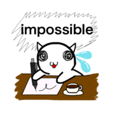 Everyday of cute cat. sticker #5685239