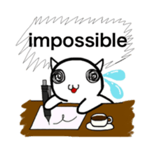 Everyday of cute cat. sticker #5685239