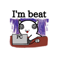 Everyday of cute cat. sticker #5685252