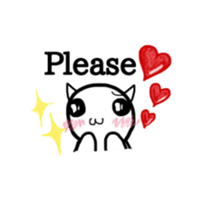 Everyday of cute cat. sticker #5685256