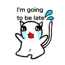 Everyday of cute cat. sticker #5685264