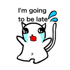 Everyday of cute cat. sticker #5685264