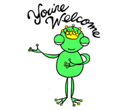 English speaking Froggie 1 sticker #5685437