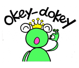 English speaking Froggie 1 sticker #5685438