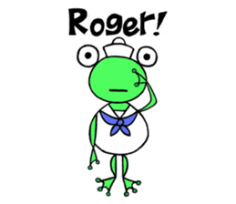 English speaking Froggie 1 sticker #5685439