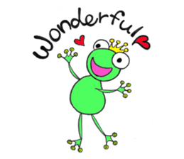 English speaking Froggie 1 sticker #5685441